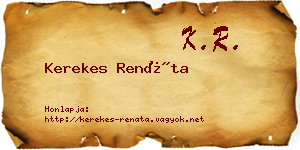 Kerekes Renáta névjegykártya